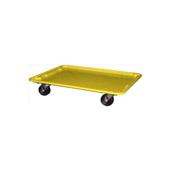 Mfg Tray Molded Fiberglass Toteline Dolly 780638 for 25-1/4" x 18"x 10" Tote, Yellow 7806385126 - main